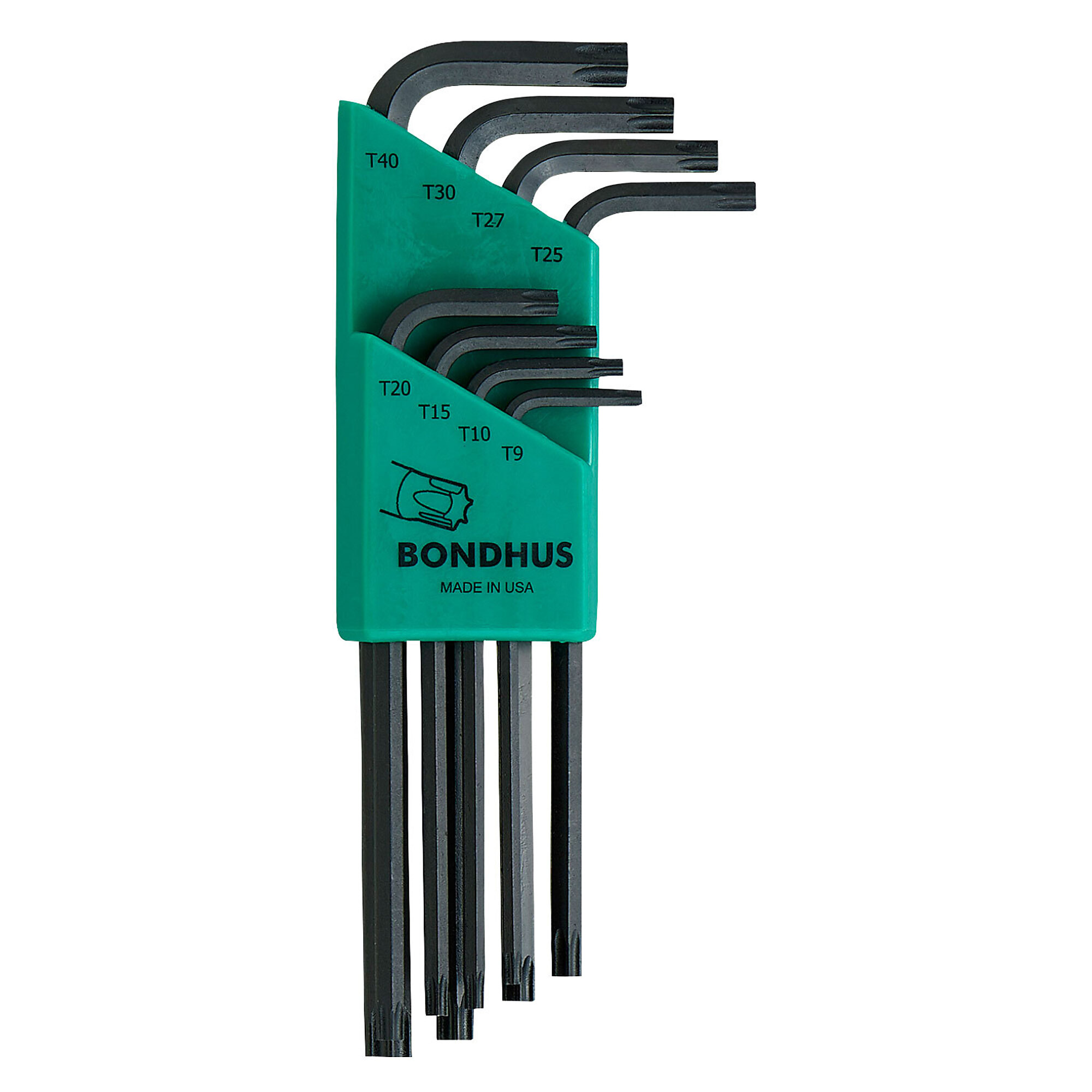 Bondhus Torx L-wrench Set of 8, T9-T40, Model 31834